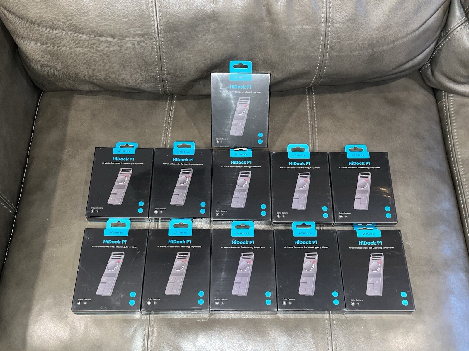 HiDock P1 - AI Voice Recorder for Meeting Anywhere Color Gray/Sealed New-Lot 11