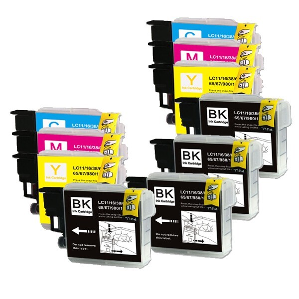 10PK Replacement Ink fits Brother LC61 MFC-295CN MFC-490CW MFC-495CW MFC-5490CN