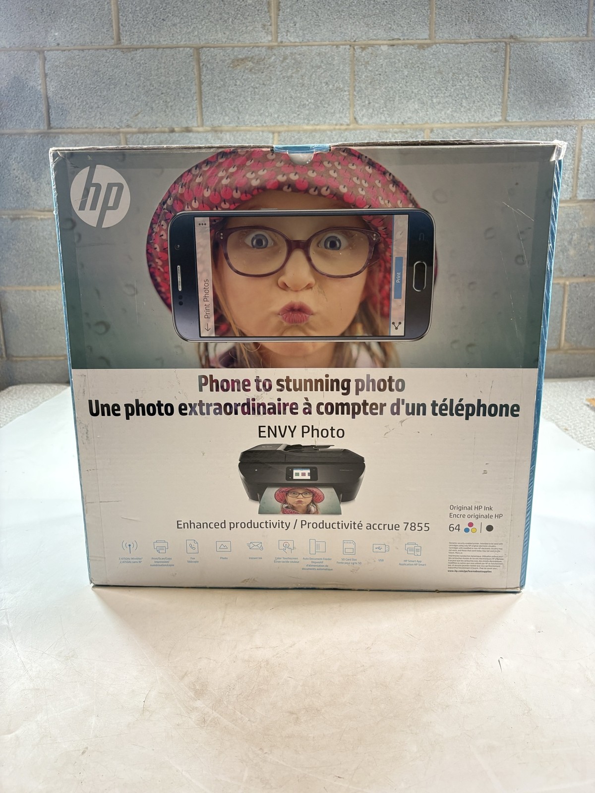 HP ENVY Photo 7855 All-In-One Color Inkjet Printer Wireless WiFi New Open Box