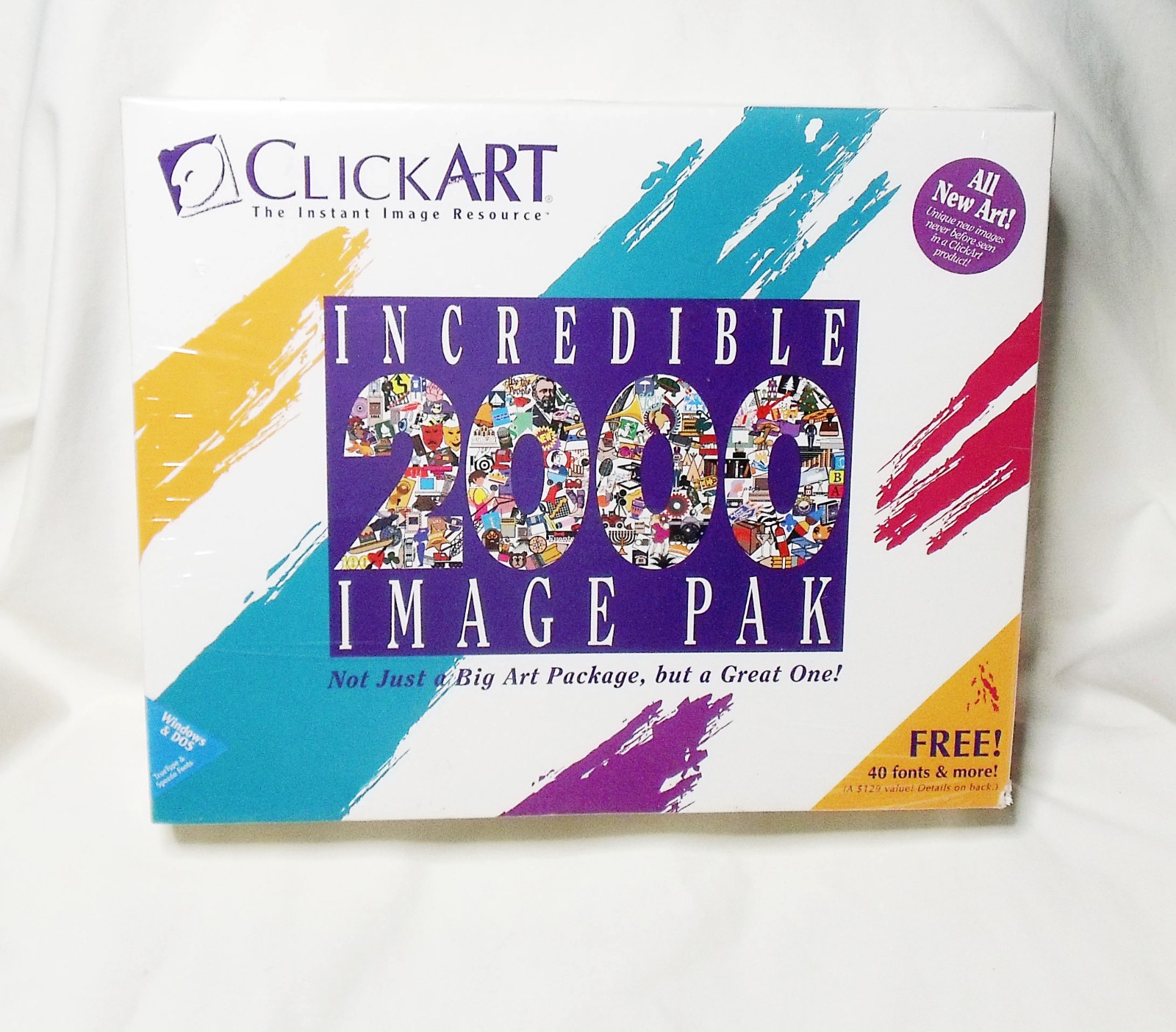 Clickart Incredible 2000 Image Pak - PC / IBM /  3.5” Floppy Set (new sealed)
