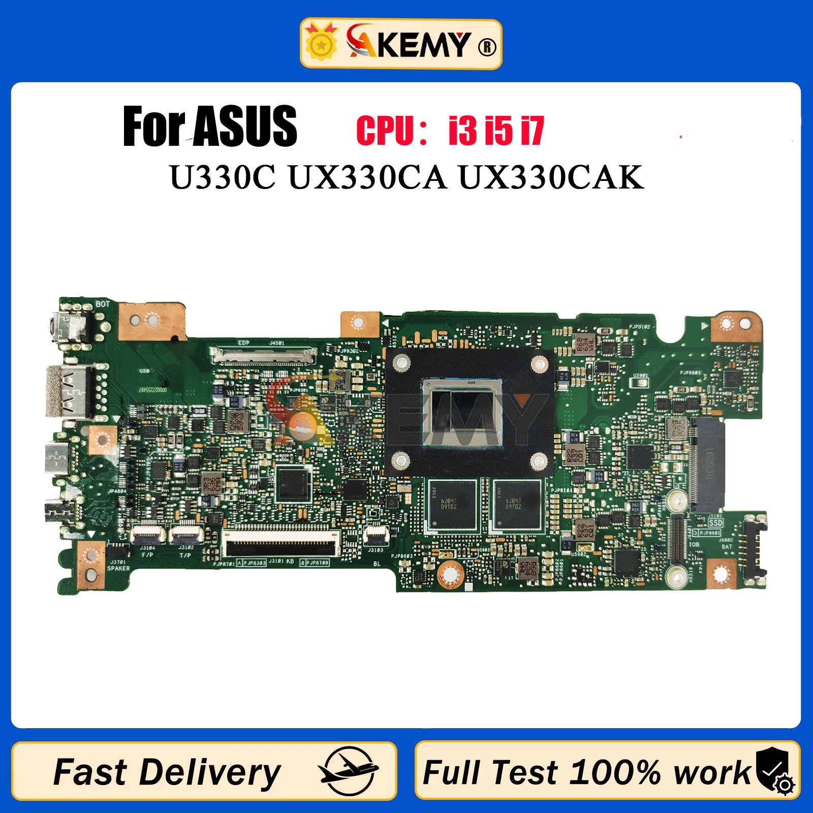 UX330CA Laptop Motherboard For ASUS i5 i7 M3 U330C UX330CAK Notebook Motherboard