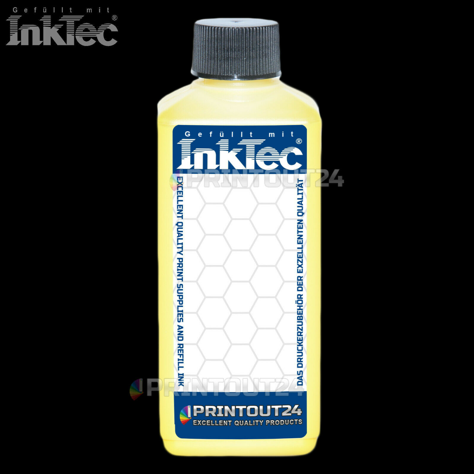 250 Ml InkTec® Ink For HP 38 Y Yellow B8850 B9100 B9180 GP C9417A