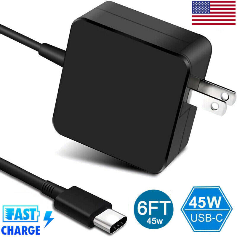New 45W USB-C Charger Power Adapter for Acer Chromebook R13 Convertible CB5-312T