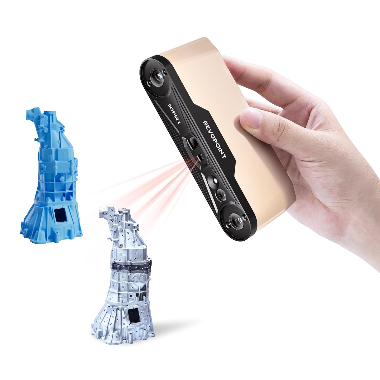 Revopoint INSPIRE 2 3D Scanner Handheld 0.03mm Precision Wireless