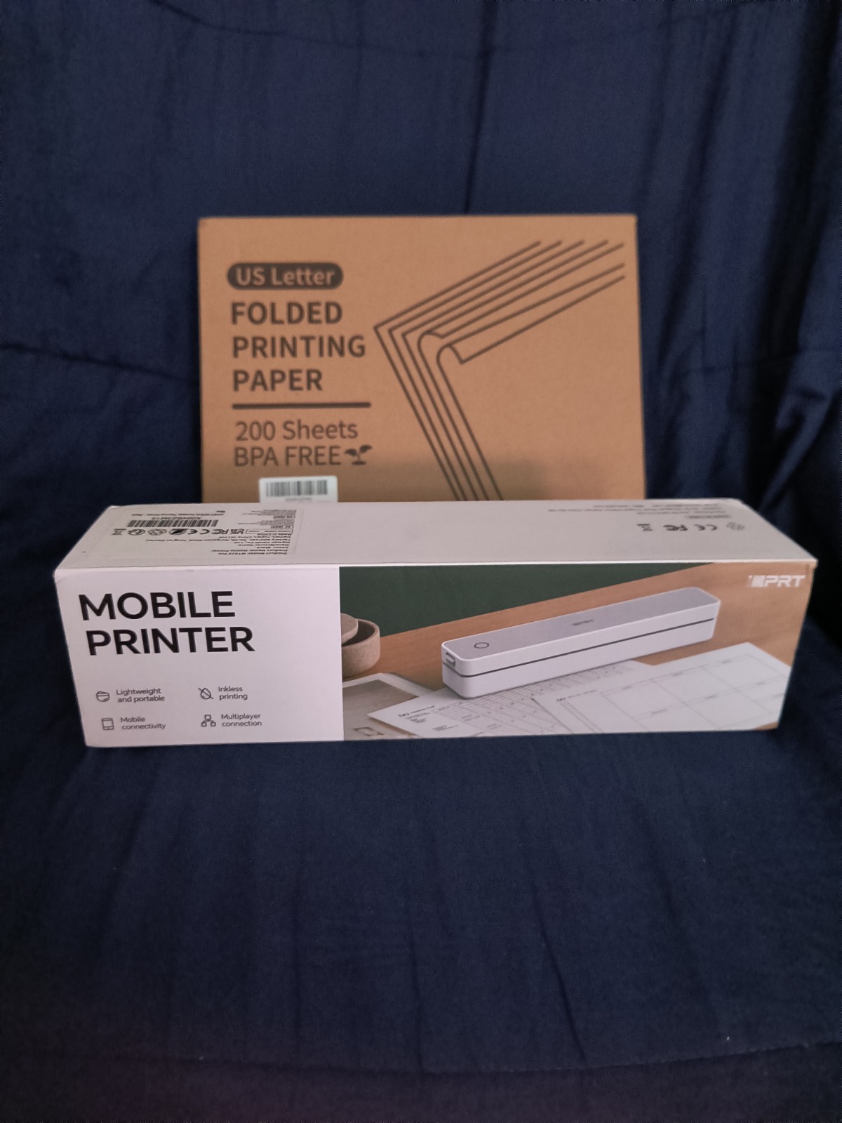 PRT MT610 Pro Mobile Printer Wireless  Inkless Bluetooth Compact  Printing Paper