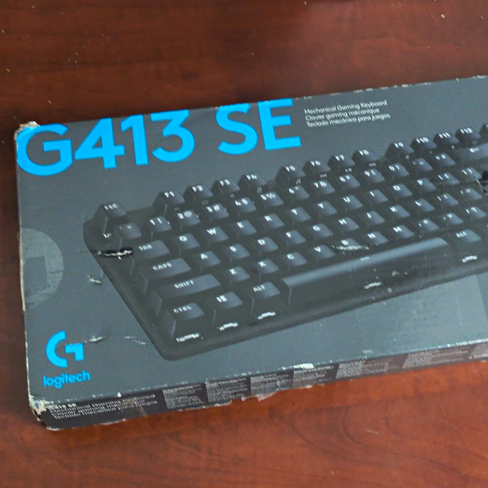 Logitech G413 SE Mechanical Gaming Keyboard, Black, English QWERTY Layout