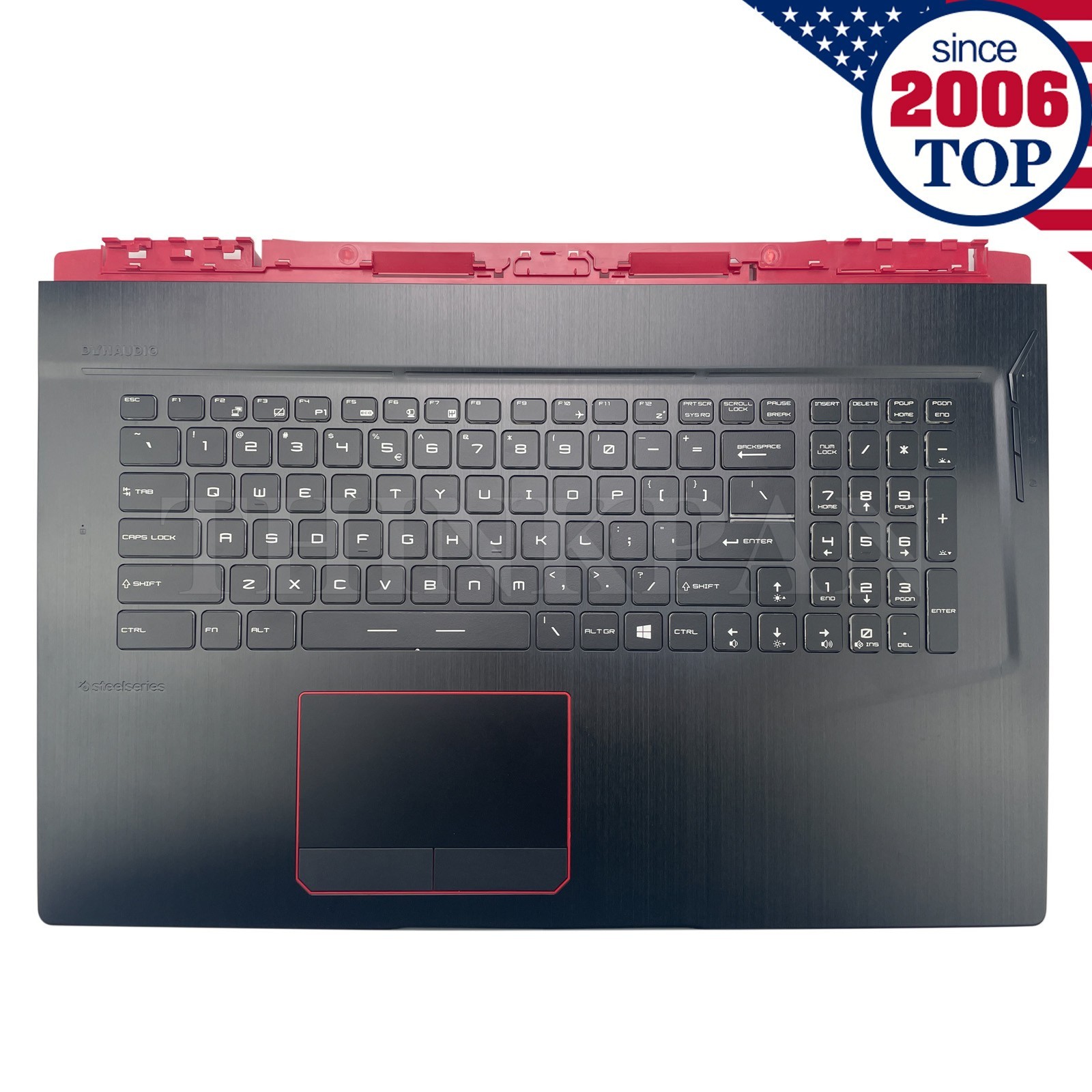 New For MSI GE73 GE73VR Raider 8RE Palmrest W/Keyboard RGB Backlit 3077C1C216 US