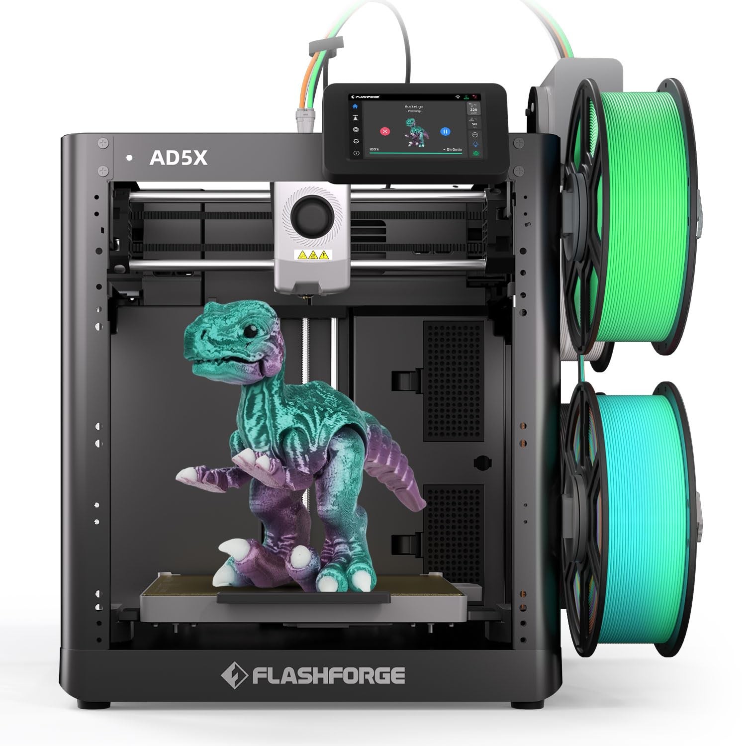 FLASHFORGE AD5X Multi-Material 3D Printer 4-Color Printing, 600mm/s Speed 1-C...