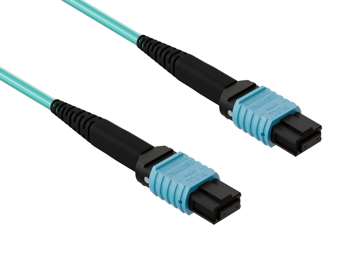 8m OM4 MTP TO MTP 12 Fibers Corning Fiber Trunk Cable Type B Multimode 50/125...