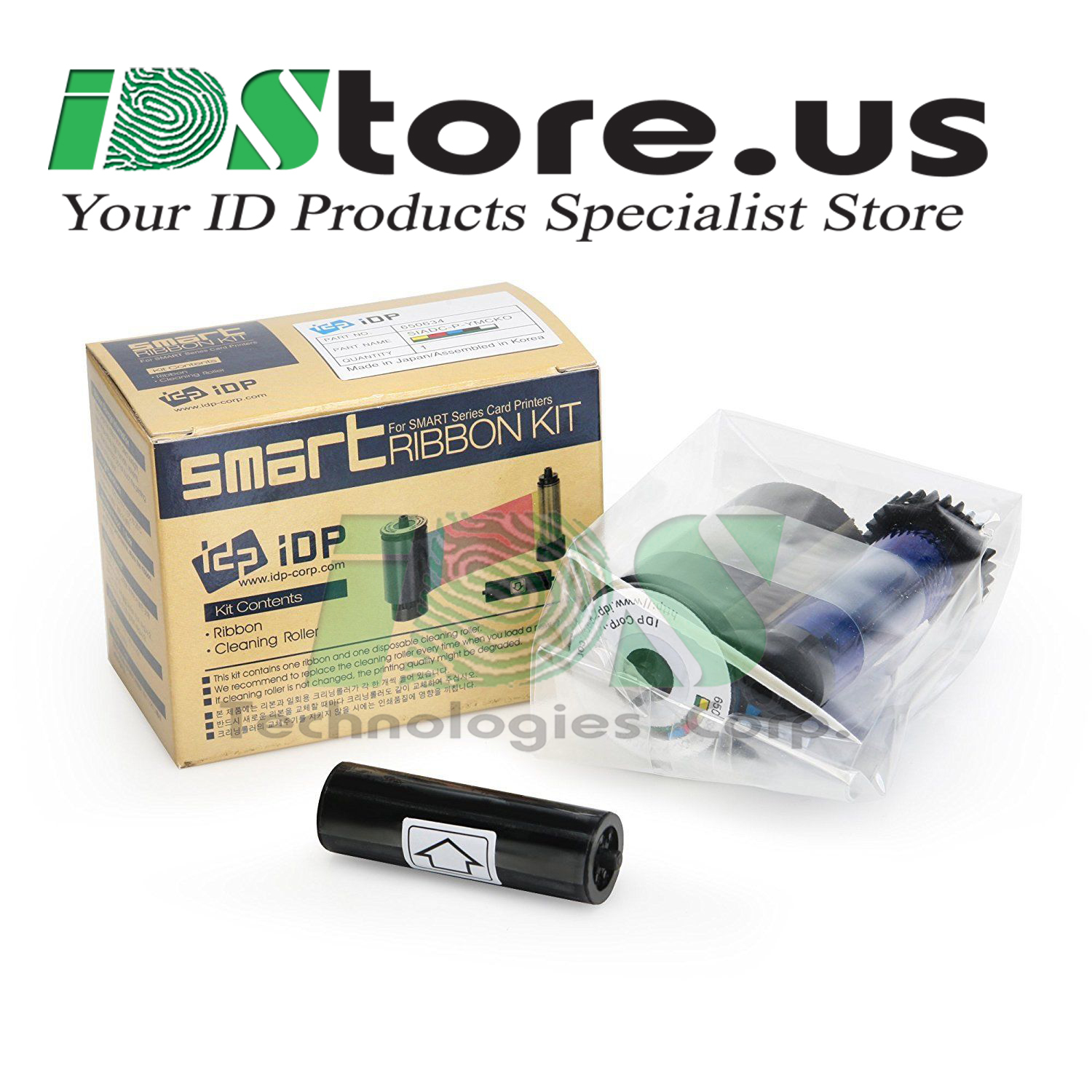 NEW IDP 650634 YMCKO Color Ribbon Kit - 250 Prints ***Free Shipping***