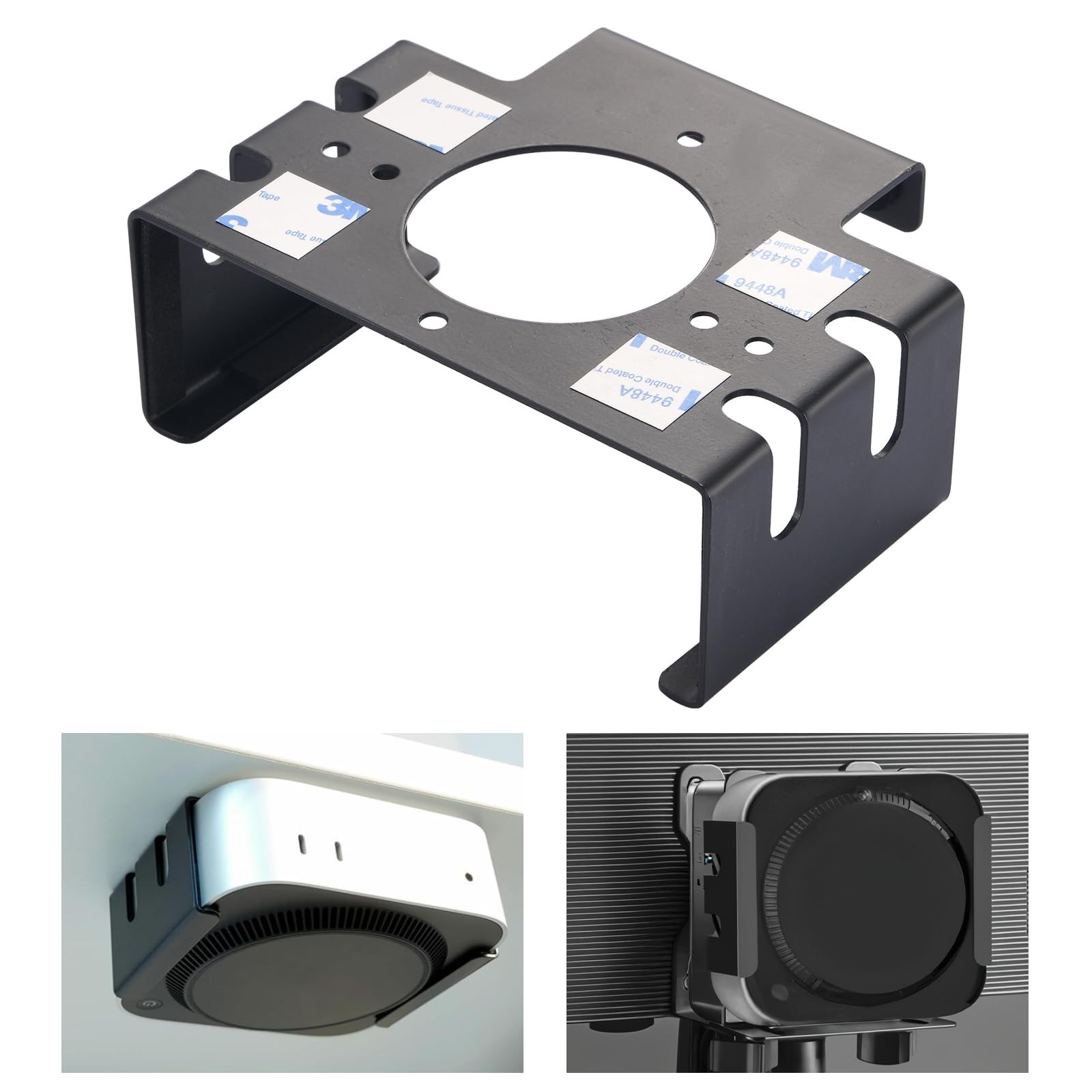 All Metal Mac mini M4 Stand- Secure Under Desk Mount for 2024 Mac mini M4/M4 ...