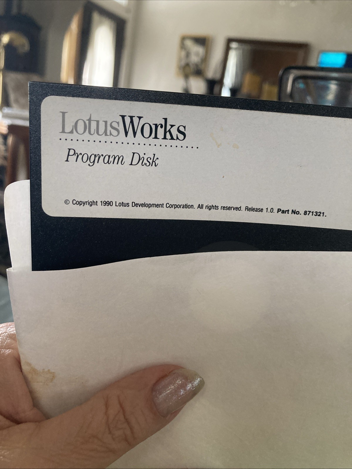 lotus works program disk 5.25” Floppy software vintage