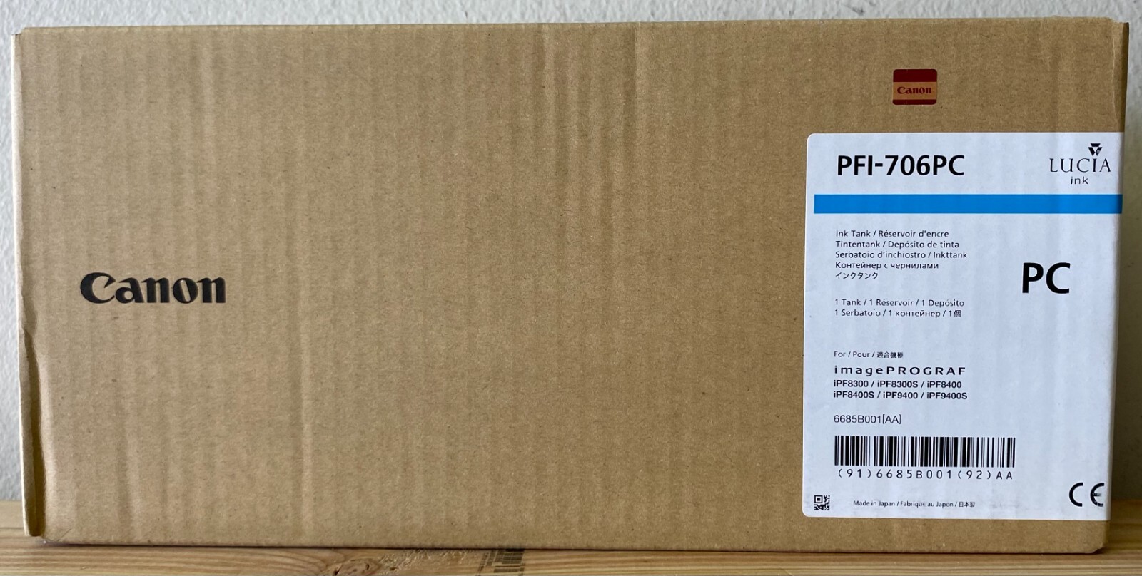 Canon Pfi-706PC Pigment Ink Tank 700ML imagePROGRAF iPF8300