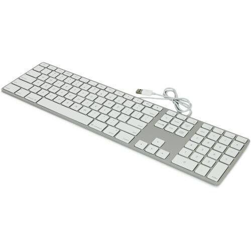 Apple Aluminium Wired USB Keyboard with Numeric Keypad A1243 MB110LL/A - G/C