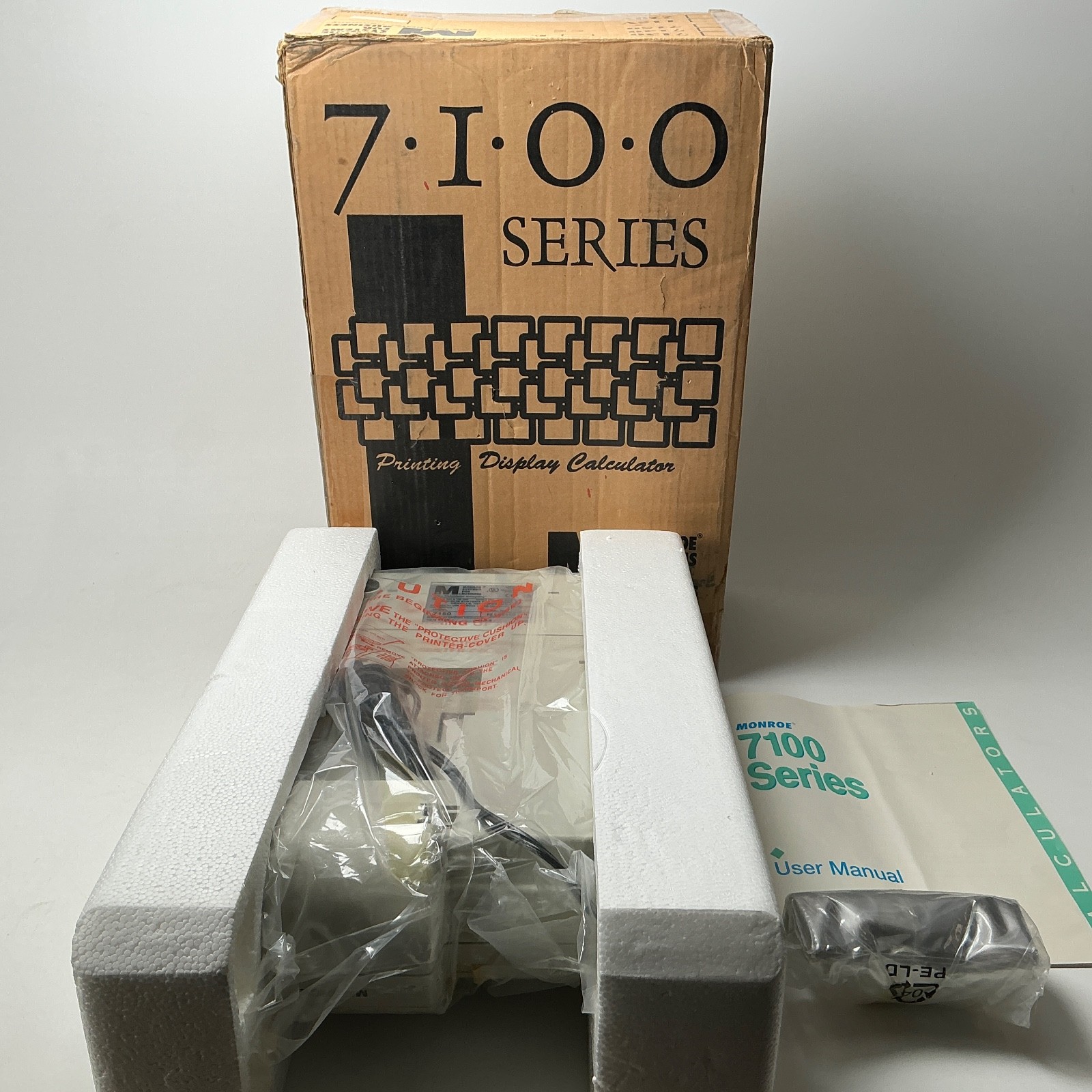 Monroe Vintage Desktop Calculator 7150 New Factory Sealed with Original Box