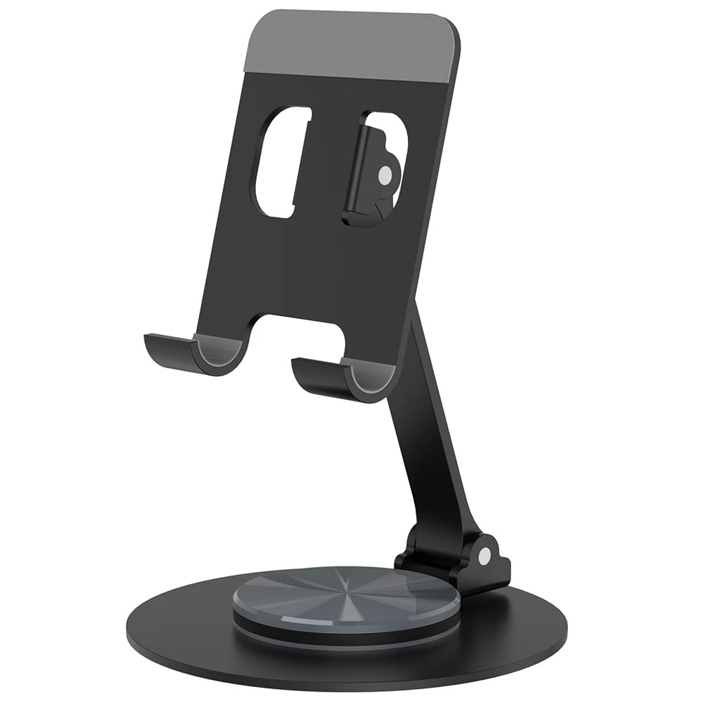 Metal Phone Stand Holder Desk 360 Rotating Foldable Aluminum Tablet Universal