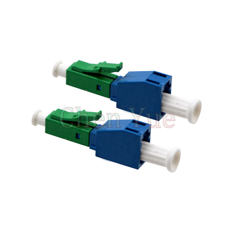 2pcs LC/UPC Female -LC/APC Male Optical Fiber Connector Fiber Adapter Flange 