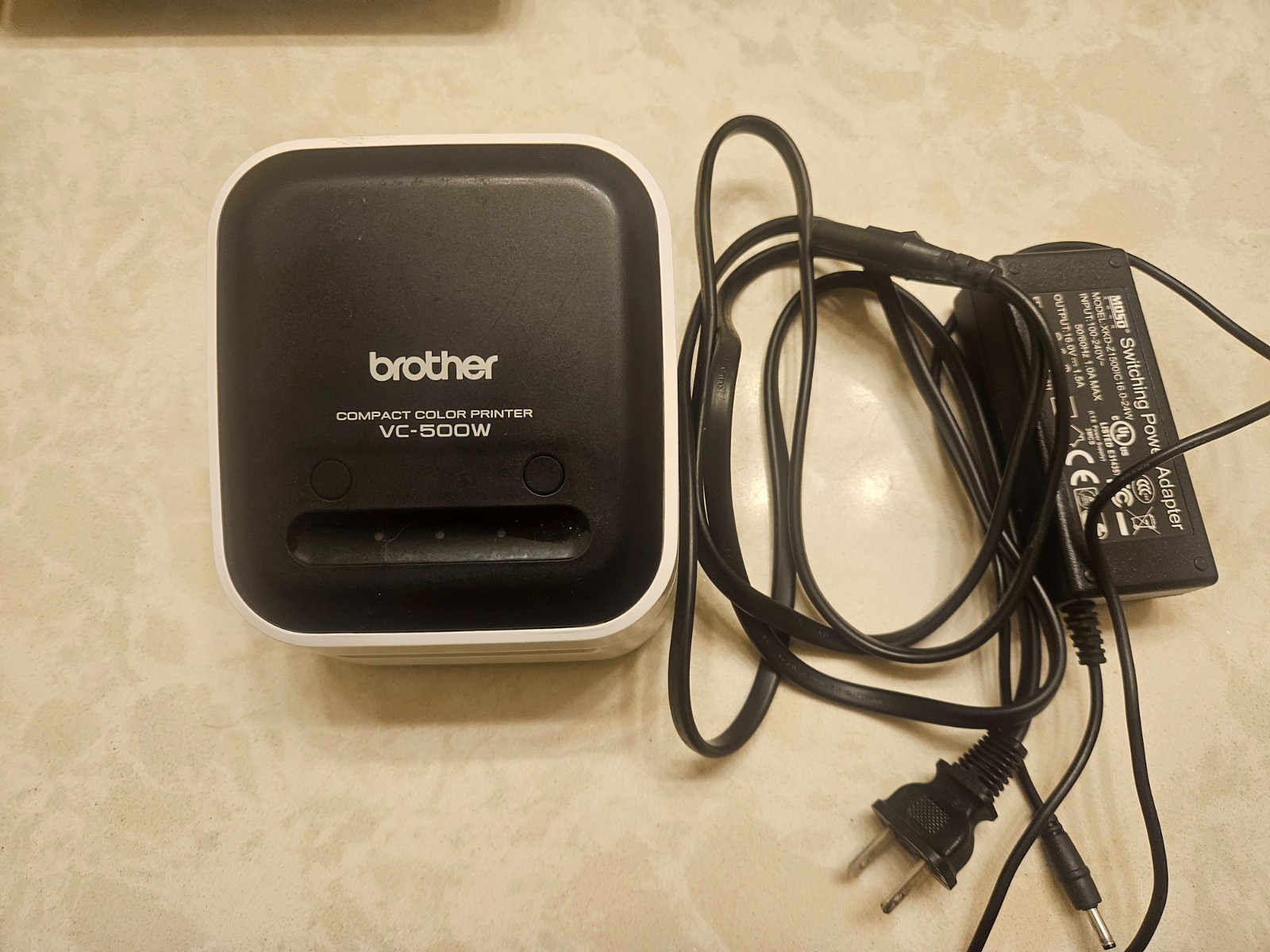 Brother VC-500W Full Colour Label Printer - Power on no print test