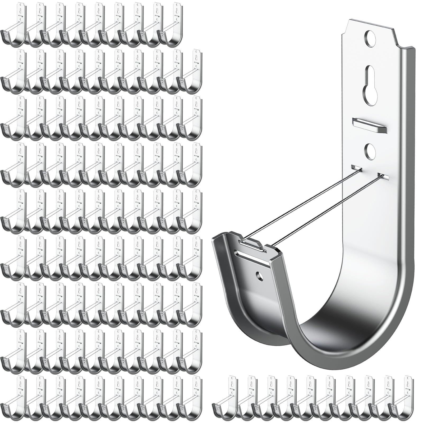100pcs 2 Inch J Hook Wall Mount J Hook