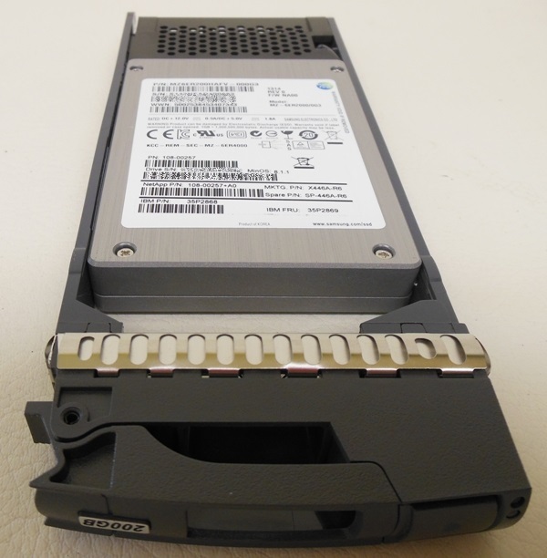 NetApp X446A-R6 200GB SSD Hard Drive for DS2246 Shelf FAS2240-2 Filer