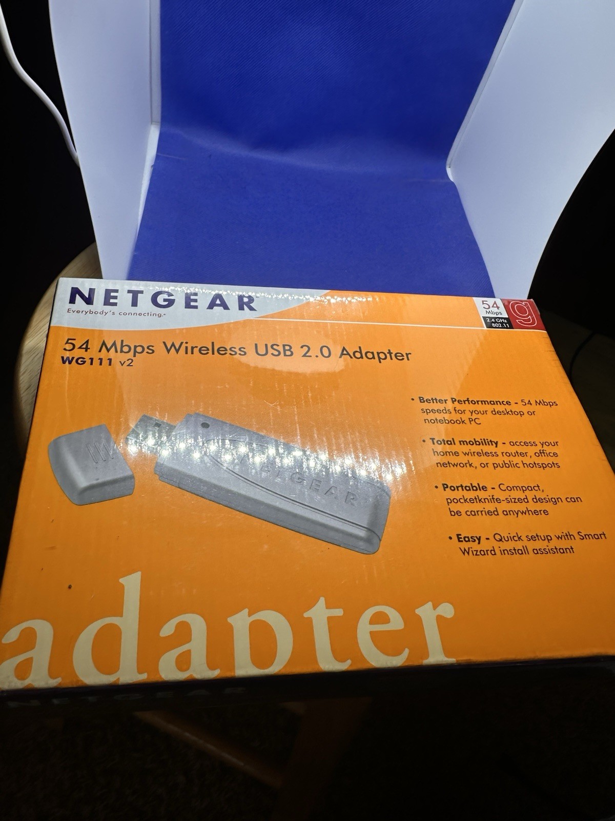 NetGear 54 Mbps Wireless USB 2.0 Adapter - WG111 - New In Box