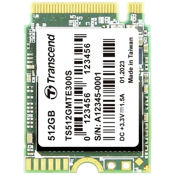 Transcend TS512GMTE300S 300S 512GB M.2 PCIe NVMe SSD 2230 PCIe NVMe 3.0 x4 Det
