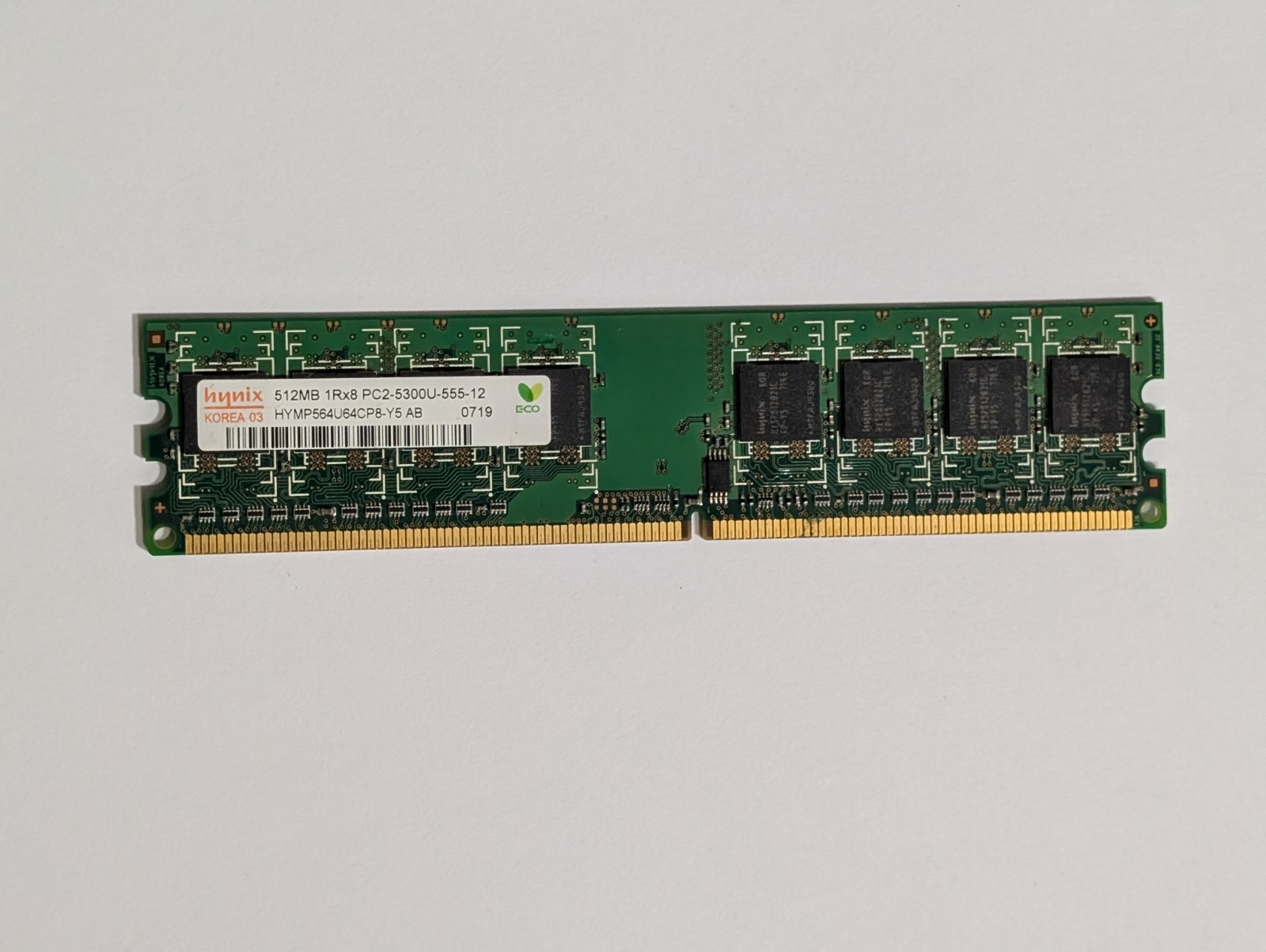  Hynix 512MB DDR2 Desktop RAM PC2-5300U 667MHz DIMM HYMP564U64CP8-Y5 AB
