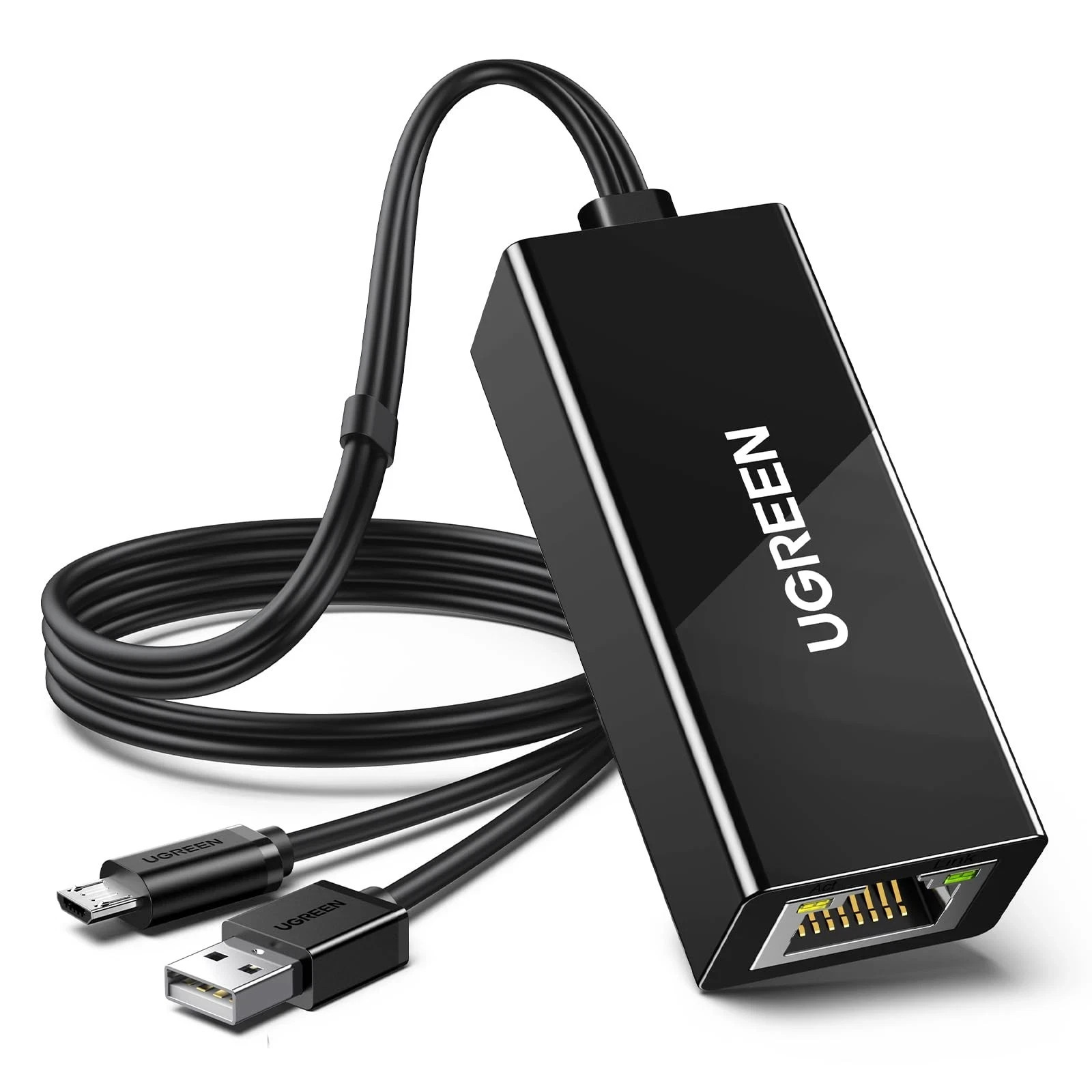 Ethernet Adapter for Fire TV Stick, Micro USB to Ethernet Adapter with 3.3 Ft