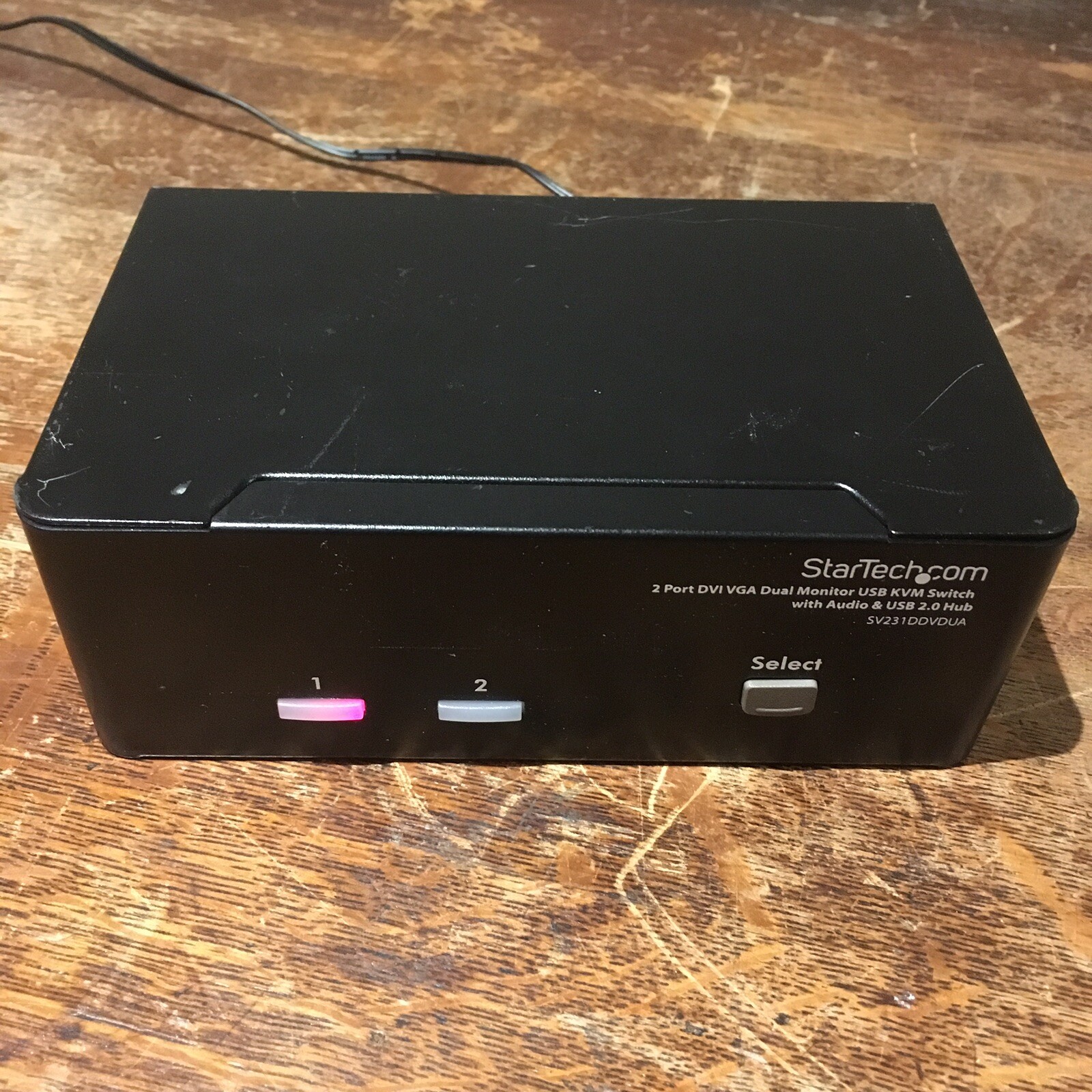 StarTech 2 Port DVI VGA Dual Monitor KVM Switch USB w/ Audio SV231DDVDUA