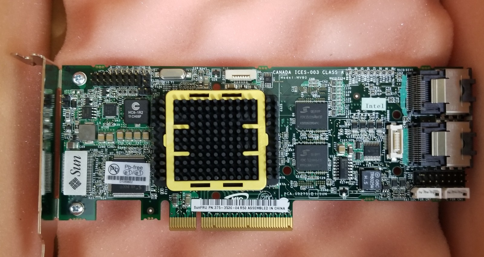 NEW SUN Oracle SGXPCIESAS-R-INT-Z (375-3536)  8-Channel SAS-300 RAID Controller