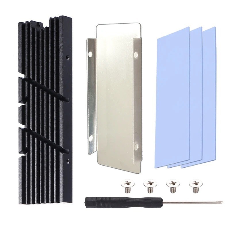 GPUHOLD M.2 SSD Heatsink NVMe NGFF 2280 Aluminum Radiator with Thermal Pad
