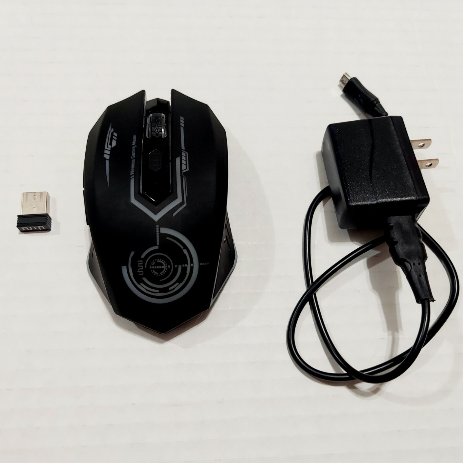 UHURU 2.4G Wireless Rechargeable Gaming Mouse Mice with 6 buttons WM-02Z Tested 