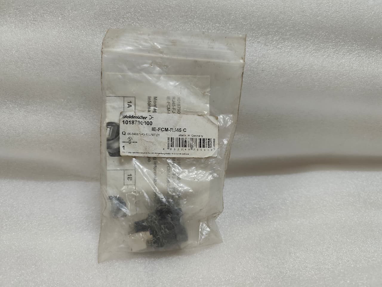 Weidmuller 1018790000 IE-FCM-RJ45-C Industrial RJ45 Panel Mount Coupler IP65 New