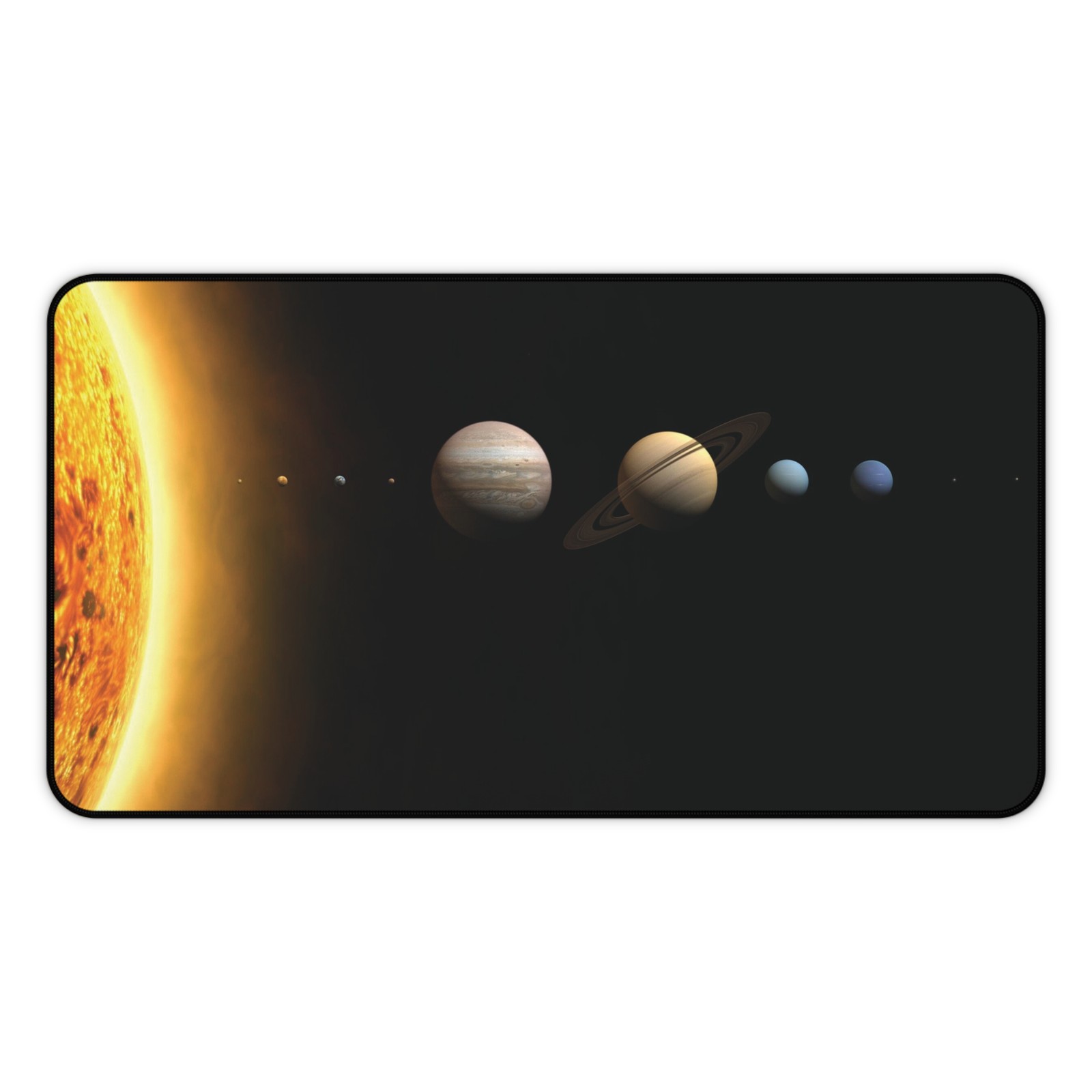 Solar System Planets Desk Mat | Space Sun and Planet Alignment