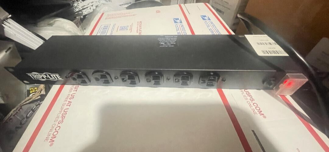 Tripp-Lite RS-0615-F 6-Outlet Network Server Power Strip, 120V, 15A (S)