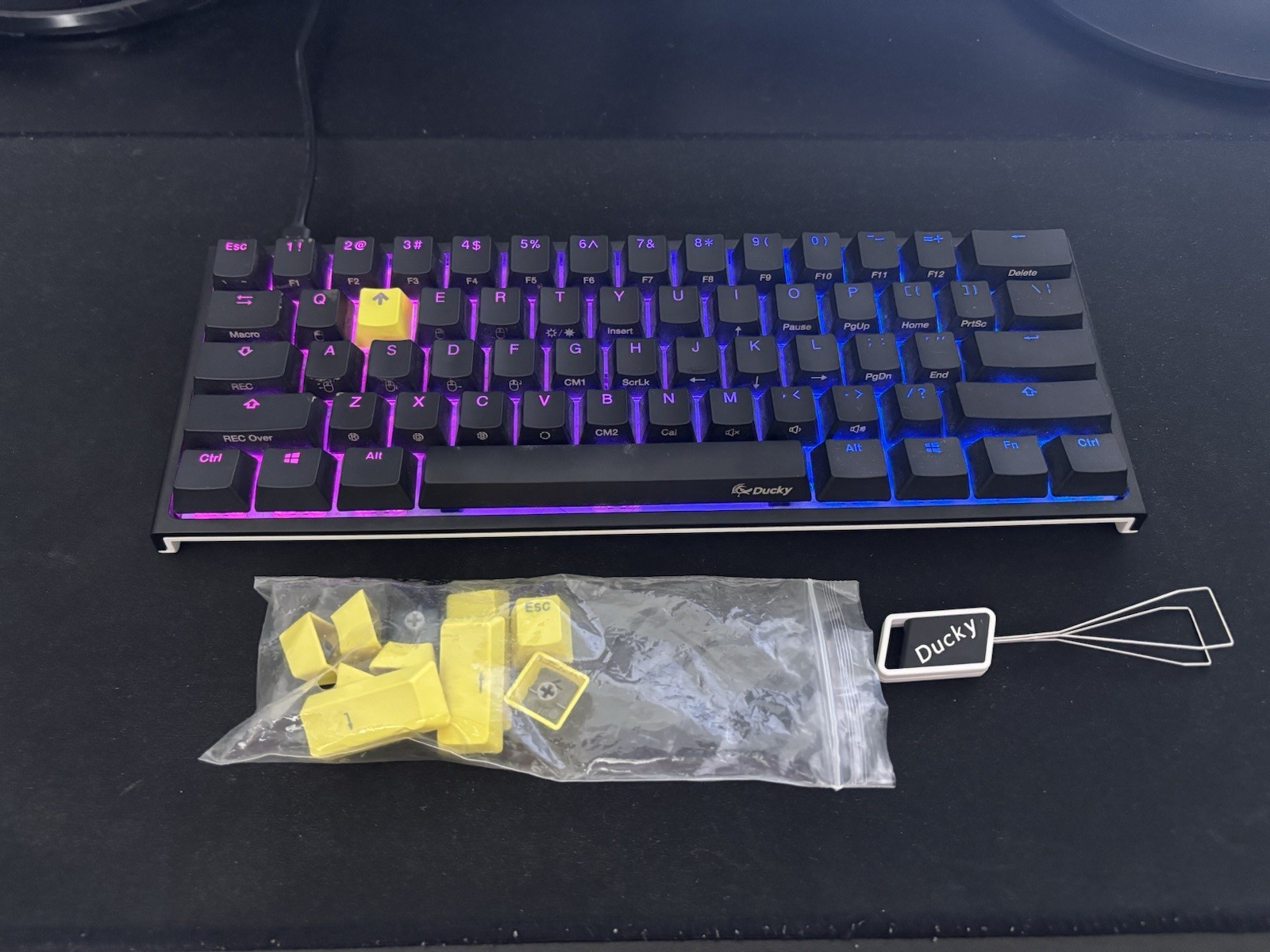 Ducky One 3 Mini Mechanical Keyboard 60% Hot-Swap, Red Switchs, RGB