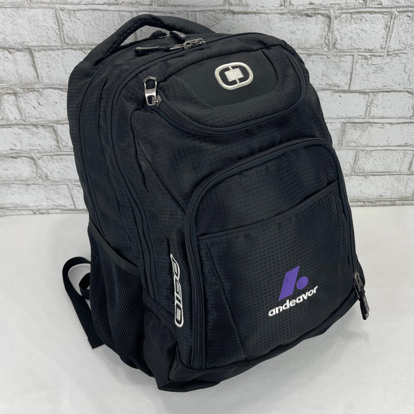OGIO Excelsior Black 19.5" Canvas Multipocket Padded 17" Laptop Backpack