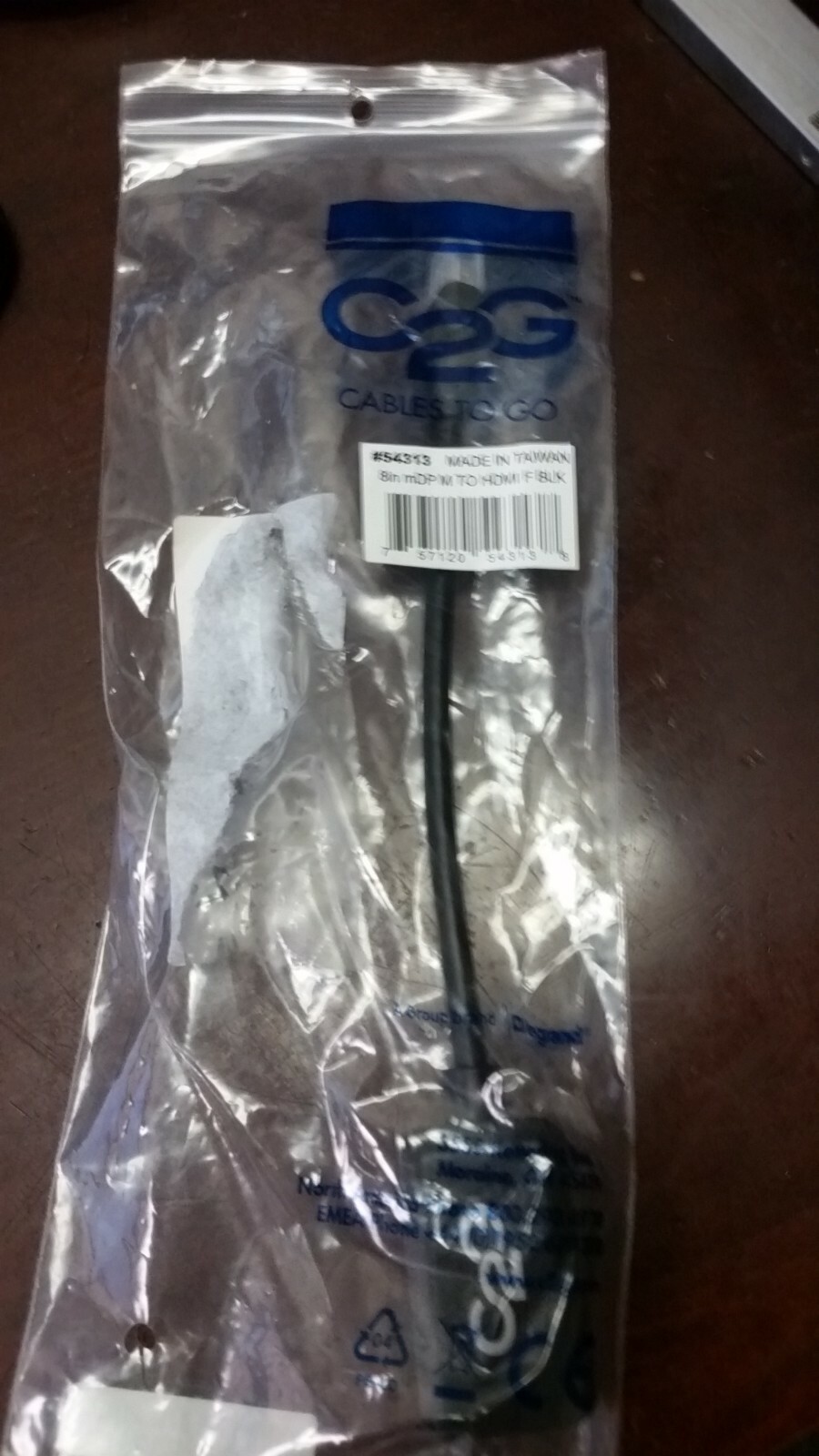 C2G 8in Mini DisplayPort To HDMI Adapter 54113