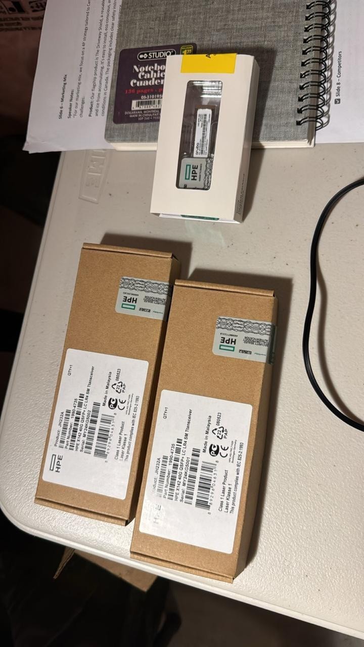 HPE JH232A X142 40G QSFP+ LC LR4 Transceiver Module  - New Sealed - In Stock