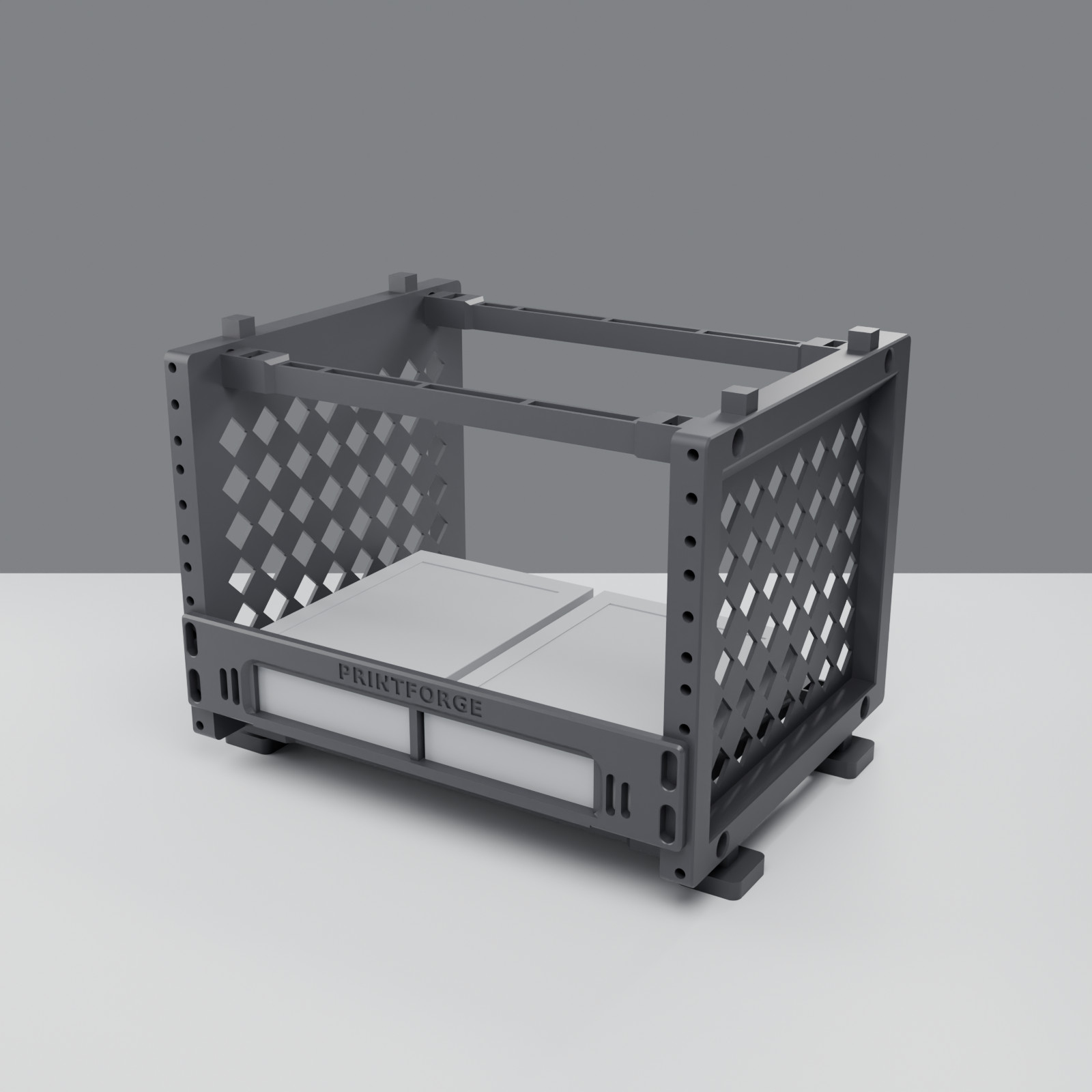 10 Inch Rack Mount 1U for 2 x 3.5 Inch Hard Drive HDD Sled Homelab NAS PETG