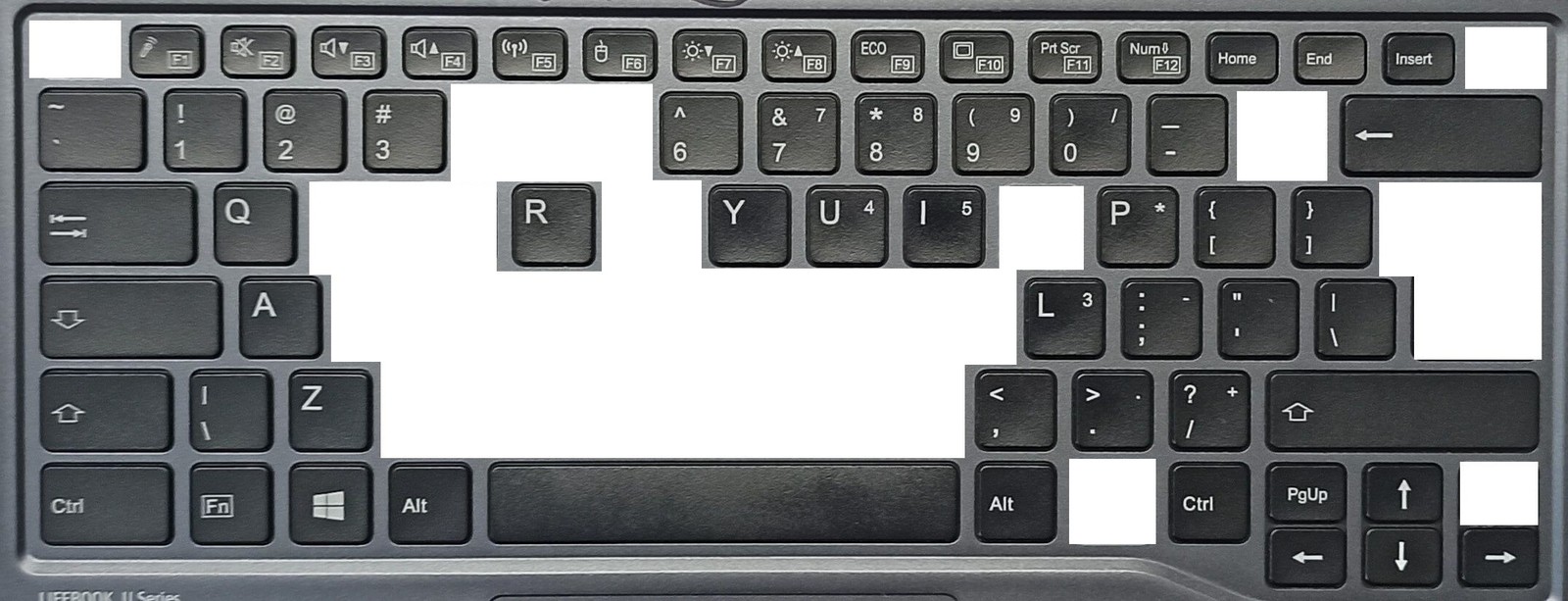 FS114 Replacement key cap for keyboard Fujitsu Siemens Lifebook U Series U938