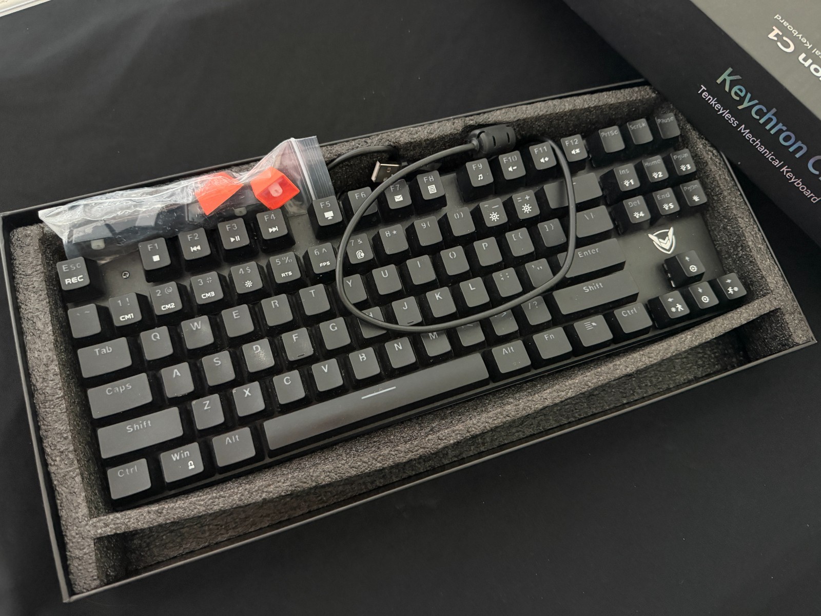 KEYCHRON C1 TENKEYLESS MECHANICAL GAMING KEYBOARD NEW BLUE SWITCHES