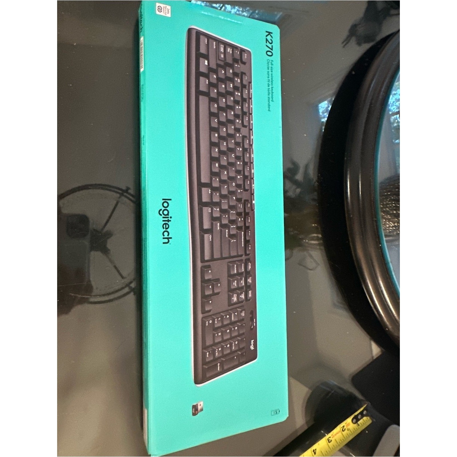 Logitech K270 Full-Size Wireless Keyboard USB Unifying Receiver Spill-Resistant