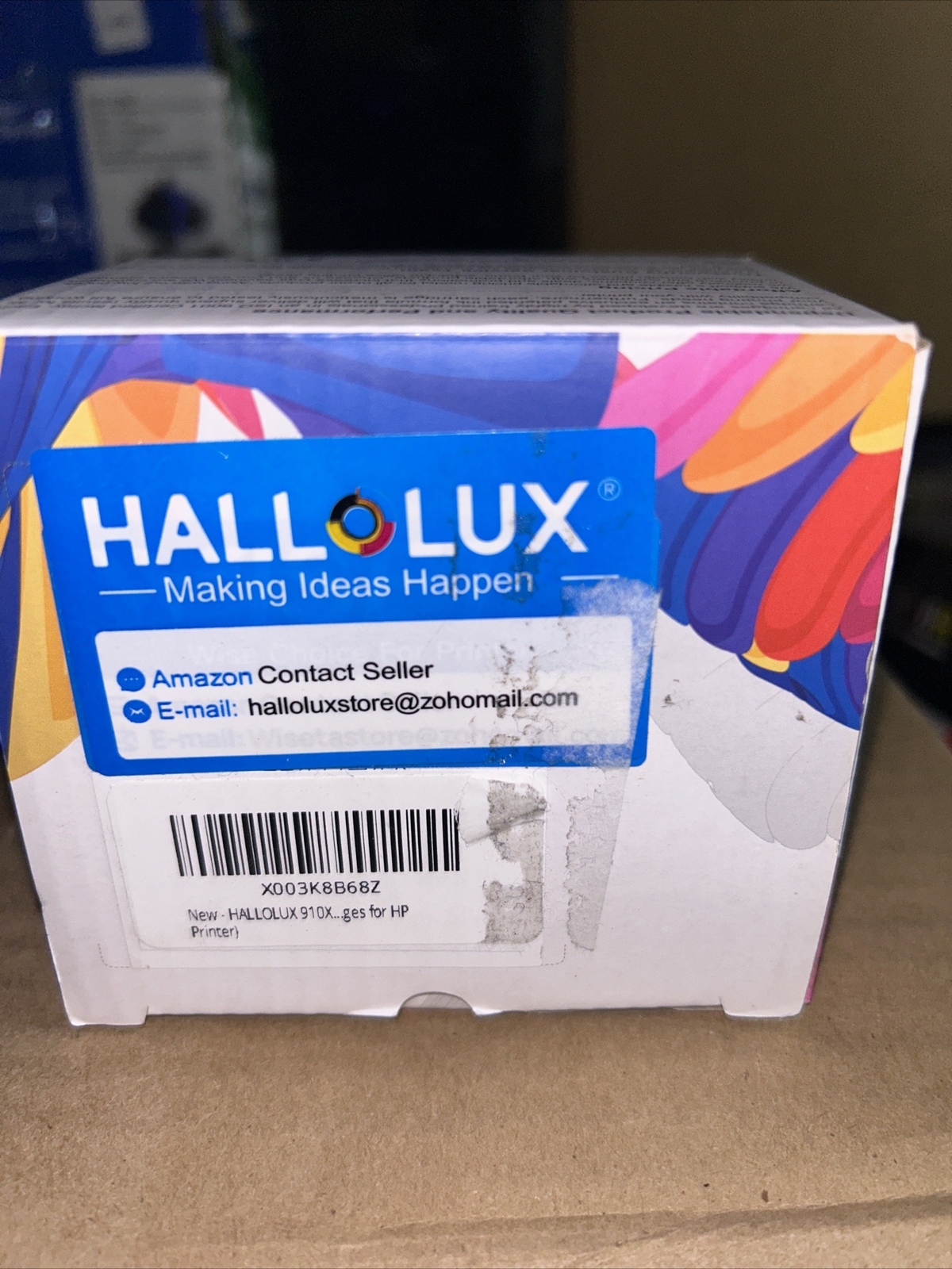 HALLOLUX Remanufac Ink Cartridge Replacement HP 910 XL Black