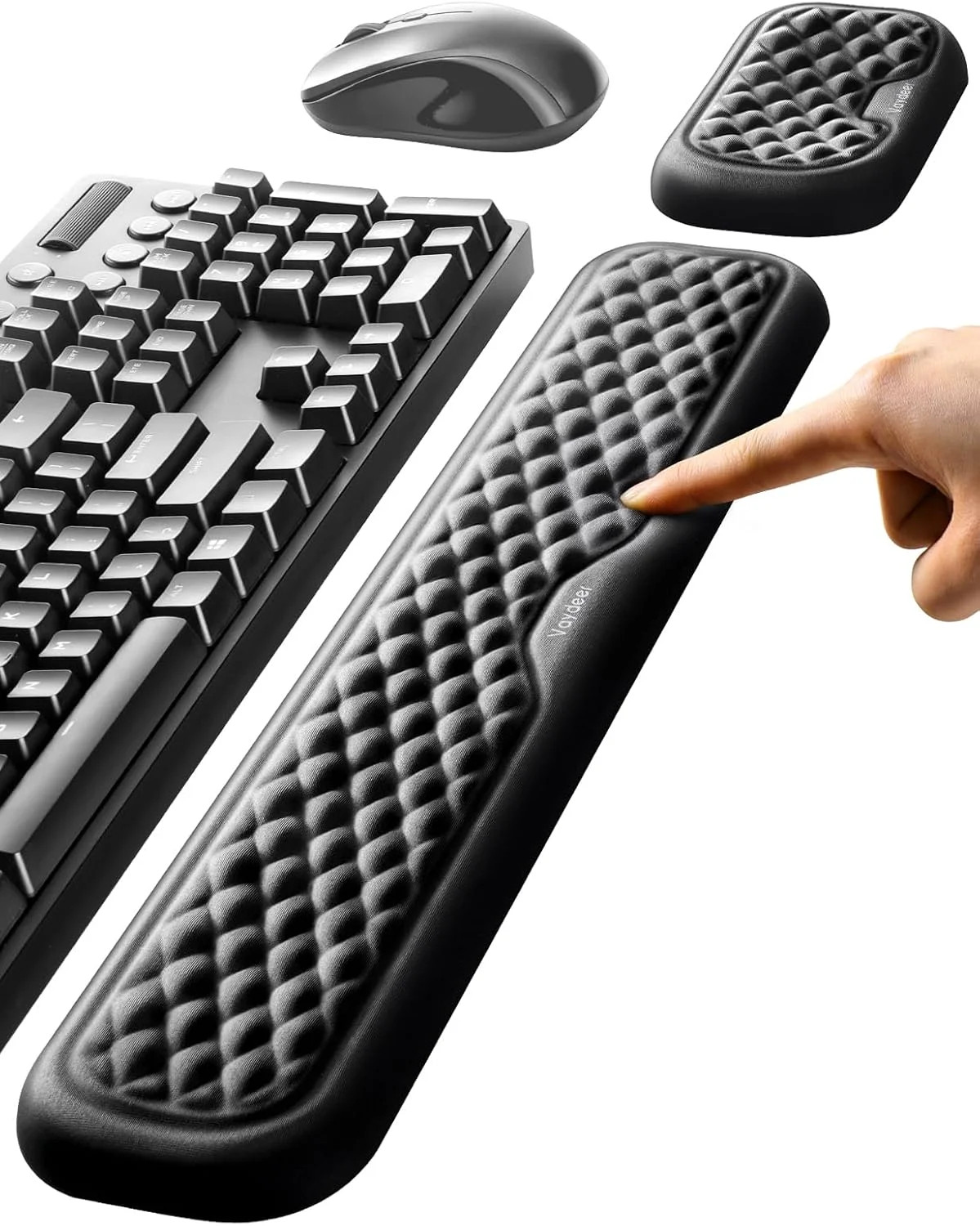 Vaydeer Wrist Rest for Keyboard and Mouse, Computer Ergonomic Wrist Support Pad,