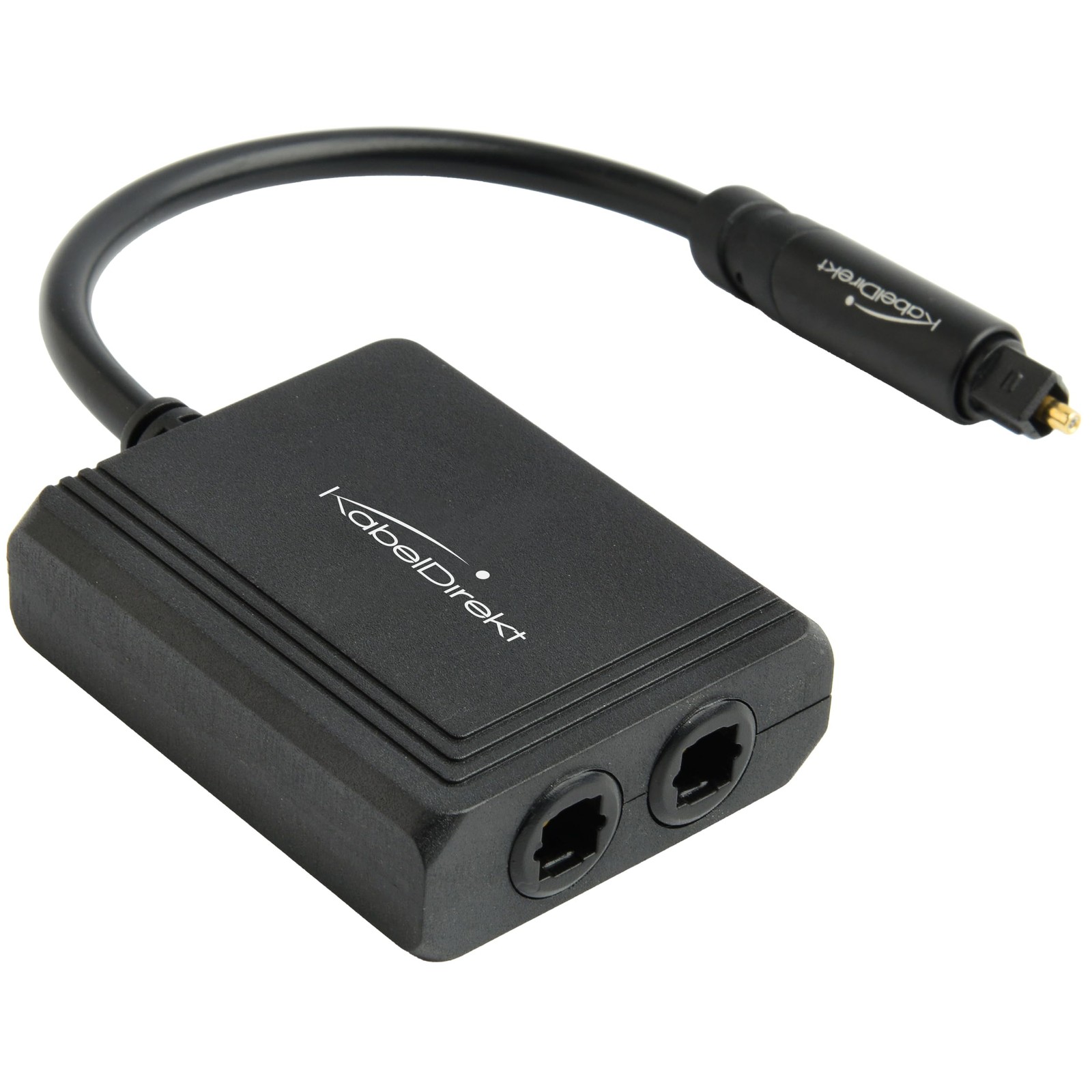 Optical Audio Splitter – 1 in 2 Out Toslink Optical Splitter for SPDIF Digita...