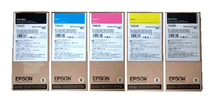 5 x Original Ink Epson Surecolor SC T3000 T3200 T5200 T5270 / T6921 -T6925 Set
