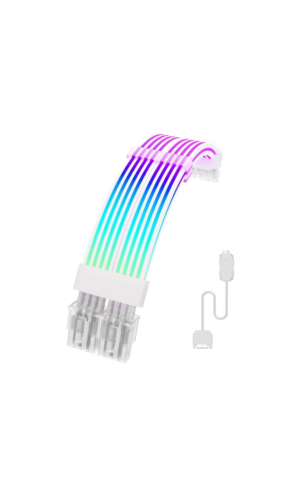SAMA 3x8PIN White ARGB Extension Cable Addressable 5V 3pin Connectors AURA Sync