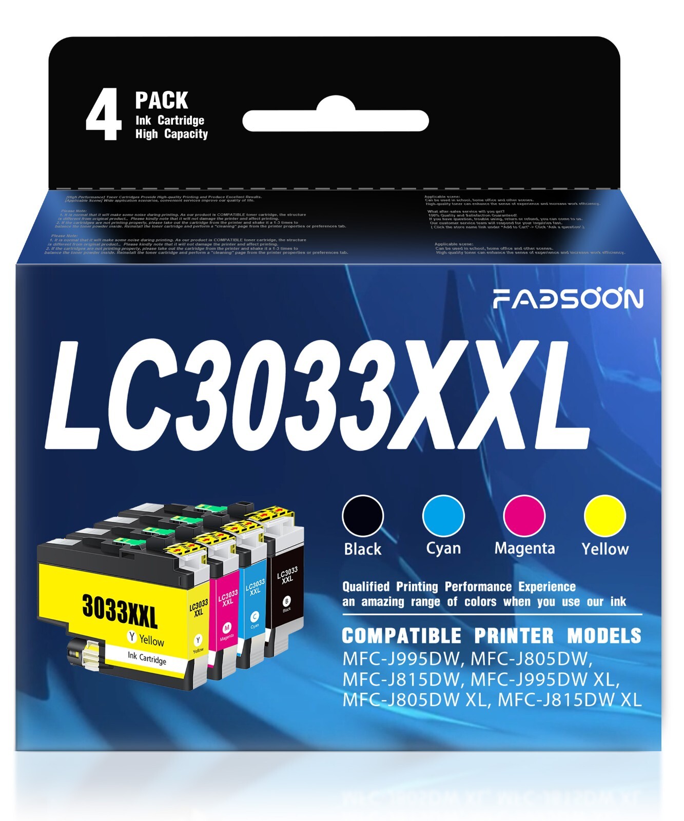 LC3033XXL 4PK Compatible Ink MFC-J805DW J805DWXL J815DW J815DWXL J995DW J995DWXL