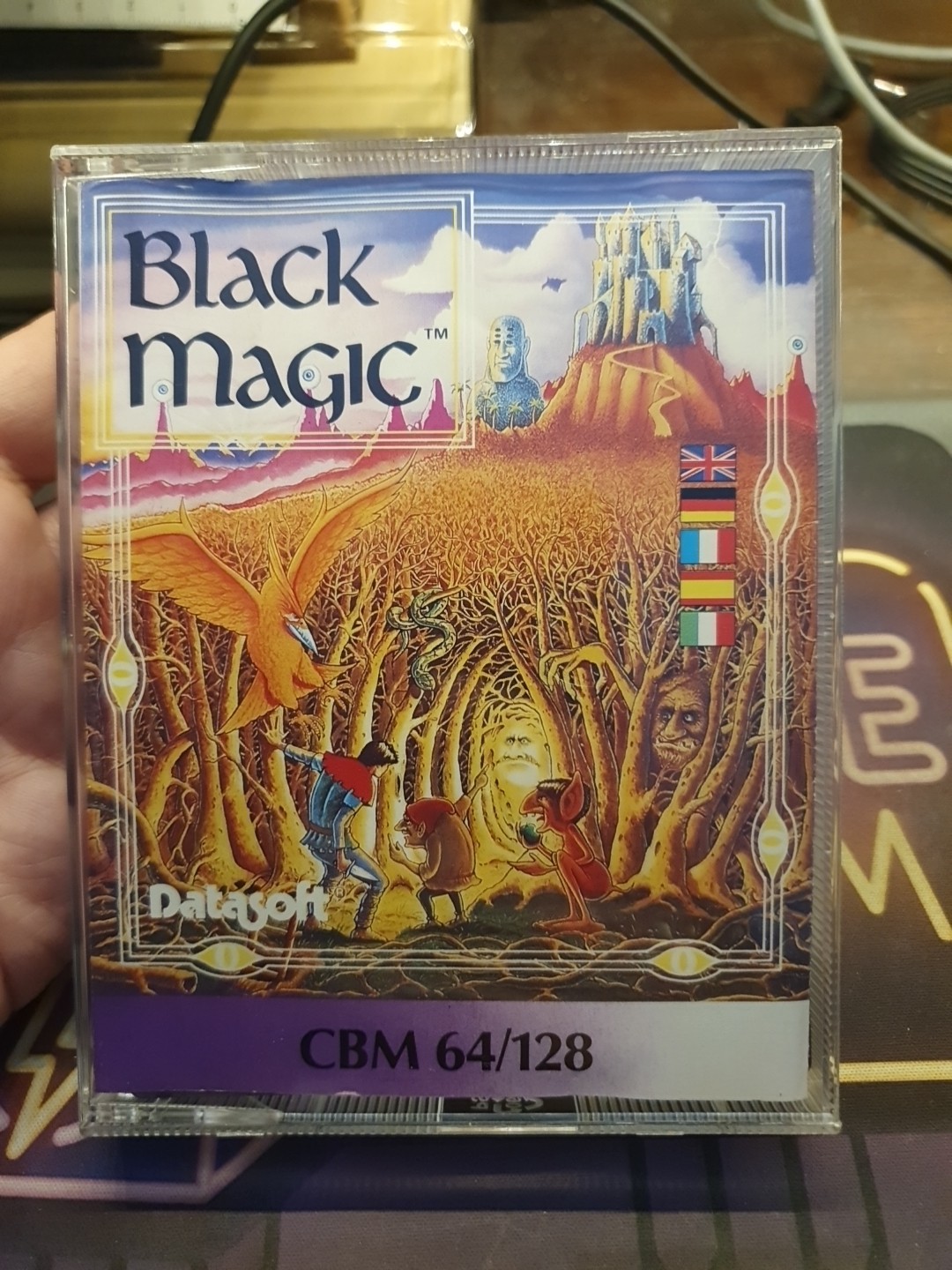 CCOMMODORE 64 ORIGINAL GAME ON COLLECTIBLE CASSETTE BLACK MAGIC
